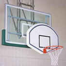 Gared basketball backboard
